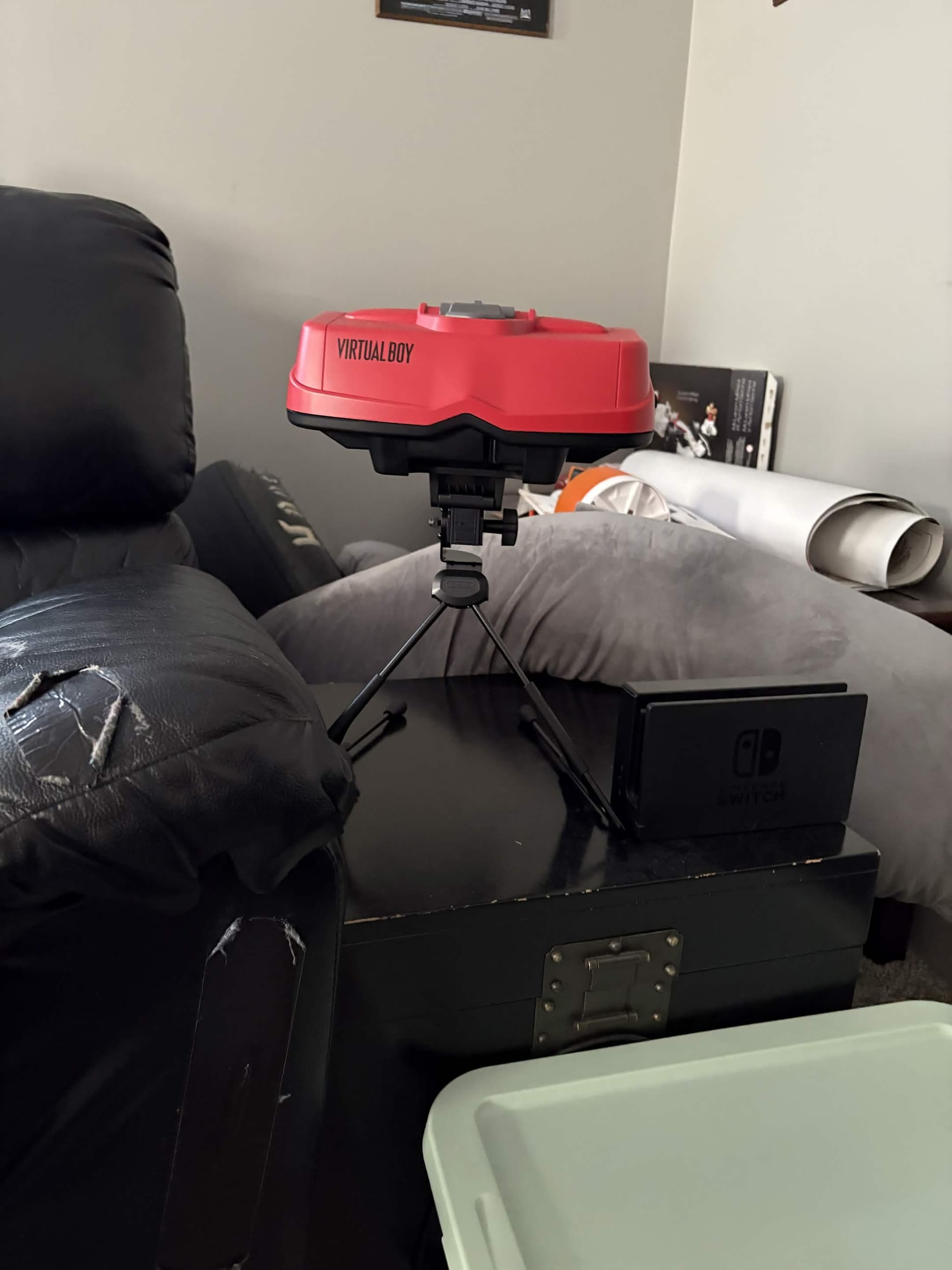 A picture of my Nintendo Switch Virtual Boy accessory in its natural state.